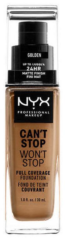 Skystas makiažo pagrindas NYX Professional Makeup Can't Stop Won't Stop, cswsf13 golden, 30 ml