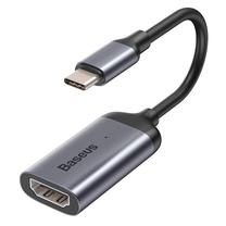 Adapteris Baseus, USB Type C/HDMI, juoda sp./pilka sp.
