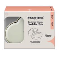 Lėkštutė Tommee Tippee EasiStick Foldable, 4 mėn., silikonas, žalia sp.