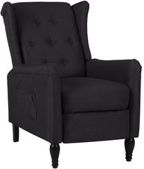 Krėslas VLX Reclining 329322, juoda sp., 90 cm x 66 cm x 98 cm