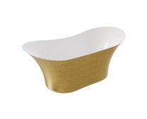 Vonia, laisvai pastatoma Besco Amber Glam, 170 cm x 80 cm x 72 cm, ovalas, aukso sp./grafito sp.