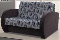 Sofa-lova Idzczak Meble Sylwia IV M06176, juoda sp./pilka sp., 133 x 110 cm x 90 cm