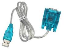 Kabelis Akyga USB 2.0 A male, RS-232 male, 1 m, zila krās./pelēka krās.