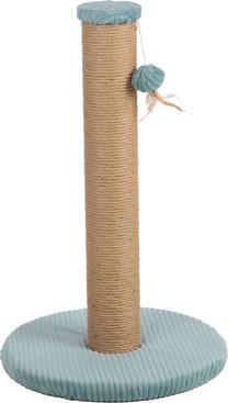 Kaķu skrāpējamais stabs Flamingo Riba 562058, 38.5 cm x 38.5 cm x 60 cm, Zila krās.