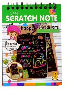 Spalvinimo rinkinys Scratch Note, juoda sp.