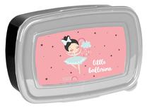 Pārtikas trauks Paso Ballerina PP22BC-3022 11P-07656, 0.75 l, 13 cm x 18.5 cm, melna krās./rozā krās./pelēka krās.