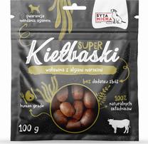 Skanėstas šunims Syta Micha Super Sausages, jautiena, 0.1 kg