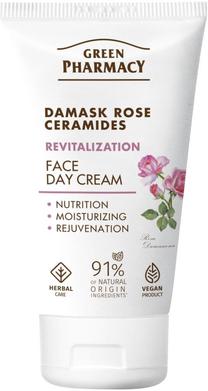 Dieninis veido kremas Green Pharmacy Damask Rose + Ceramides, 50 ml