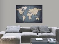 Reprodukcija Artgeist World Map: Shades Of Grey N5895, 60 cm x 40 cm