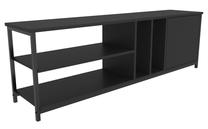 ТВ стол Kalune Design Oneida, антрацитовый цв./черный цв., 140 см x 35.3 см x 50.8 см