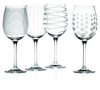 Vyno taurių komplektas Mikasa Cheers, stiklas, 0.450 l, 4 vnt.
