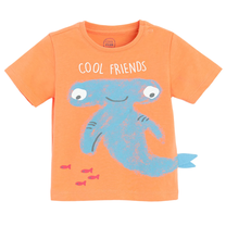 T-krekls, neformāls pavasaris/vasara, mazuļiem Cool Club CCB2801762, oranža krās., 68 cm