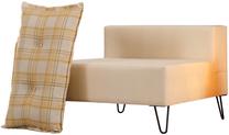 Krėslas Hanah Home Roha Tekli 861LKH1006, geltona sp., 80 cm x 80 cm x 60 cm