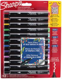 Akriliniai žymekliai Sharpie 2201070, vienpusiai, 12 vnt.