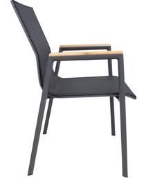 Lauko kėdė Home4you Tampere 77697, juoda sp., 56 cm x 63 cm x 90 cm