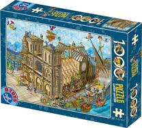 Dėlionė D-Toys Notre Dame II 446206, 47 cm x 68 cm, 1000 vnt., įvairių spalvų