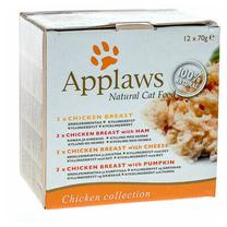 Mitrā kaķu barība Applaws Chicken Collection N12 /8014, vistas gaļa, 0.070 kg x 12 gab.