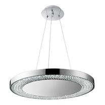 Šviestuvas kabinamas Searchlight Halo 58880-80CC, LED, 4000 °K, 80 x 0.5 W, skaidri sp. / chromo sp.