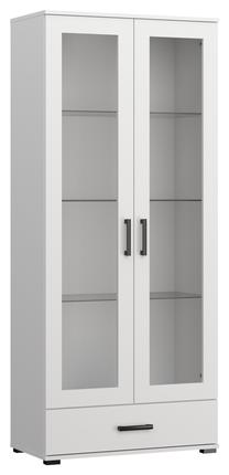 Vitrina ADRK Frazio, balta sp., 40 cm x 80 cm x 186 cm