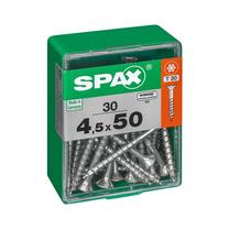 Medsraigtis, universalieji Spax, 4.5 x 50 mm, balta sp., 30 vnt.