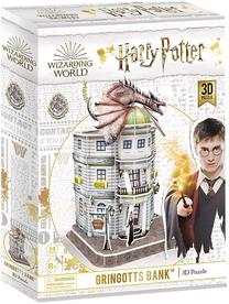 3D-pusle Wizarding World Harry Potter Dragon Alley Gringotts Bank 306-21005, 14.5 cm x 15 cm, 70 tk, mitmevärviline