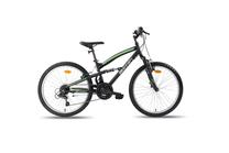 Dviratis kalnų Bottari Andalo, 24 ", 24" rėmas, juoda sp./žalia sp.