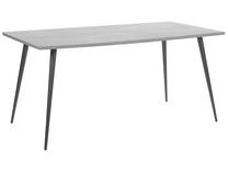 Valgomojo stalas Beliani Santiago, juoda sp./pilka sp., 160 cm x 80 cm x 76 cm