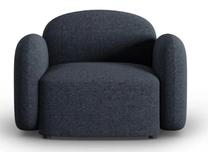 Krėslas Micadoni Home Blair Chenille, mėlyna sp., 119 cm x 87 cm x 80 cm