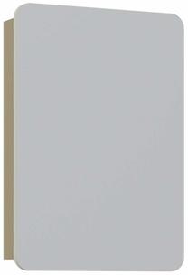 Piekarināms vannas istabas skapis ar spoguli Kalune Design Orbit, brūna krās., 16 cm x 50 cm x 71 cm