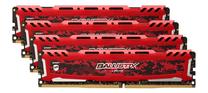 Operatyvioji atmintis (RAM) Crucial Ballistix Sport LT Red BLS4K8G4D26BFSEK, DDR4, 32 GB, 2666 MHz