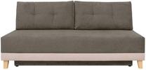 Sofa Rita LUX 3DL, ruda sp./smėlio sp., 198 x 99 cm x 92 cm