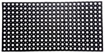 Durų kilimėlis Domoletti Rho 004, juoda sp., 50 cm x 100 cm x 1.6 cm