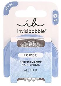 Matu gumija Invisibobble Power Crystal Clear, caurspīdīga krās., 3 gab.