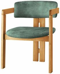 Valgomojo kėdė Kalune Design CO-040 974NMB1765, matinė, ąžuolo sp./žalia sp., 49 cm x 58 cm x 76 cm