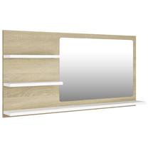 Spogulis VLX 805020, stiprināms, 90 cm x 45 cm, balts krās./sonoma ozola krās.