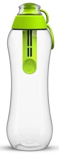 Ūdens pudele Dafi Filter, zaļa krās., plastmasa, 0.5 l