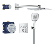 Potinkinis termostatinis dušo komplektas Grohe Grohtherm SmartControl, chromo sp.