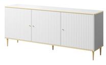 Komoda Cama Meble Glamour, aukso sp./balta sp., 75.5 cm x 40 cm x 180 cm