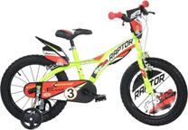Vaikiškas dviratis Dino Bikes Raptor 616-03RP, raudona sp./geltona sp., 11", 16"