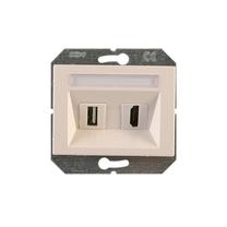 HDMI ir USB lizdas Vilma XP500, balta sp.