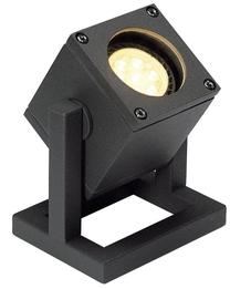 Brīvi stāvošs āra gaismeklis SLV Cubix 1, 25W, GU10, IP44, antracīta krās., 10.5 cm x 12.5 cm