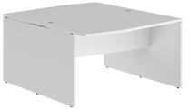 Reģistratūras galds Skyland, 140 cm x 180.6 cm, 75 cm, balta krās.