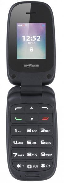 Telefons ar pogām MyPhone Twist, 32 MB, melns krās.