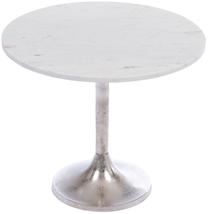 Žurnalinis staliukas Amadeus Chrome GM, balta sp./chromo sp., 55 cm x 55 cm x 47 cm