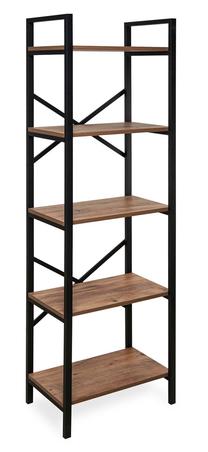 Pastatoma lentyna Kalune Design Athena 570VLT1104, juoda sp./pušies sp, 180 cm x 60 cm x 34 cm