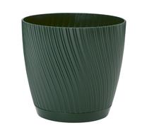 Gėlių vazonas Form Plastic Mika Eco 4550-075, plastikinis, Ø 14.8 cm, žalia sp.
