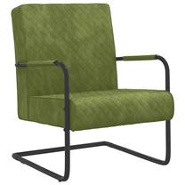 Krėslas VLX Velvet 325727, juoda sp./šviesiai žalia sp., 77 cm x 64 cm x 82 cm