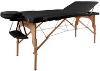 inSPORTline Massage Table Japane 3-Piece Wooden/Black