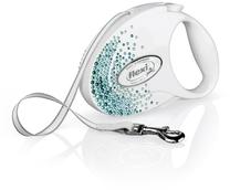 Автоматический поводок Flexi Glam Splash Ocean 2212, синий цв./белый цв., M