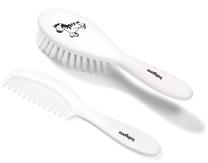 Щётка и расчёска для младенцев BabyOno 570/03, белый цв.